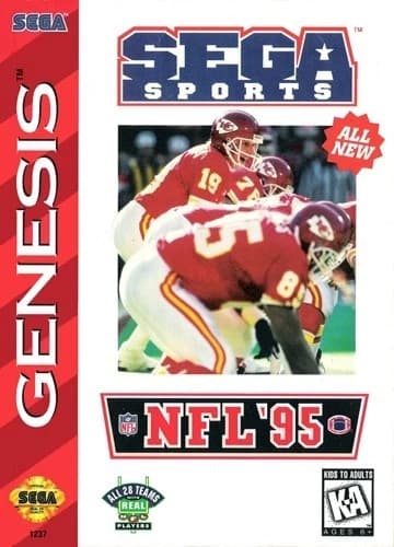 NFL 95 - Sega Genesis Game Complete