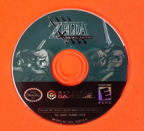 The Legend of Zelda Four Swords Adventures Nintendo Gamecube Disc Only Tested
