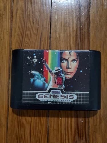 Michael Jackson's Moonwalker Sega Genesis Cartridge