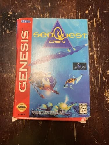 Sega Genesis Sea Quest DSV Video Game ( CIB )