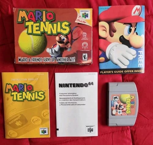 Mario Tennis (Nintendo 64, 2004) N64 CIB ☆ EXCELLENT ☆