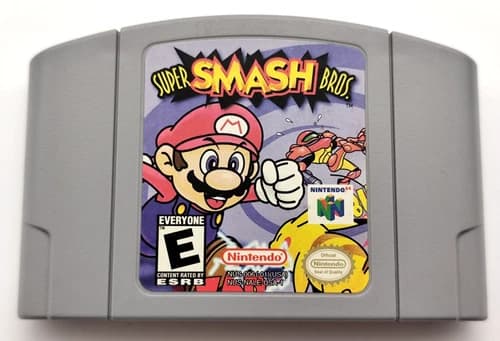 Super Smash Bros. (Nintendo 64 N64, 1999) *Cart Only* Authentic Tested Saves! A