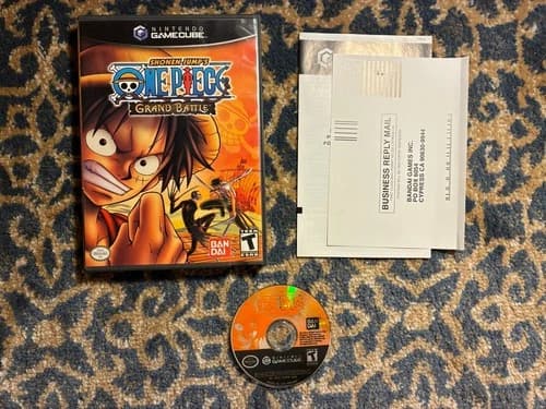 Shonen Jump's One Piece Grand Battle (Nintendo GameCube, 2005) Not Complete CIB