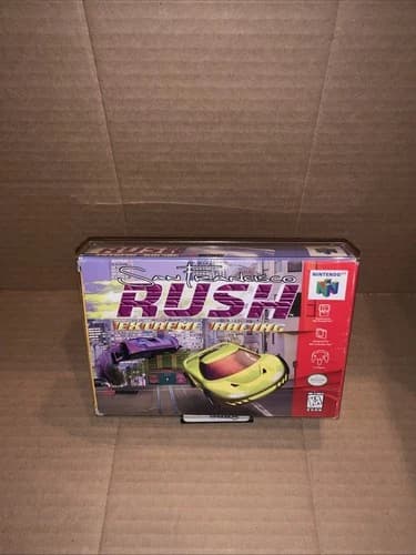 San Francisco Rush Extreme Racing (Nintendo 64, 1997) N64 CIB VG W/ Protector!
