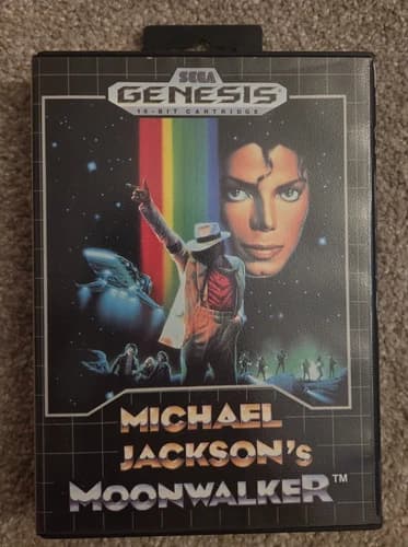 Michael Jackson's Moonwalker Sega Genesis Complete In Box CIB Great Shape