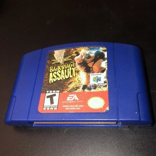 WCW Backstage Assault N64 Nintendo 64 Cartridge Only Tested Working Authentic