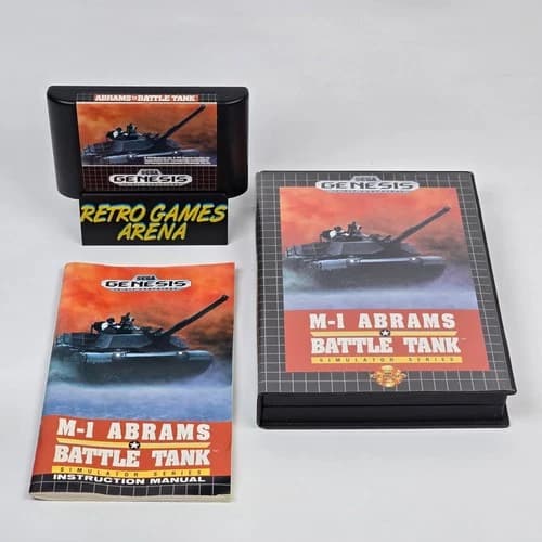 M-1 M1 Abrams Battle Tank (Sega Genesis) CIB COMPLETE
