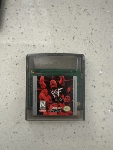 1998 WWF ATTITUDE GAME BOY COLOR CARTRIDGE GAME