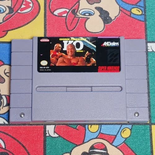 George Foreman's KO Boxing (Super Nintendo) SNES Authentic/Cleaned/Tested