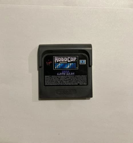 RoboCop vs The Terminator (Sega Game Gear, 1993) Virgin Games Authentic Cart VS