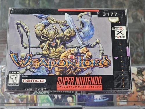 WeaponLord (Super Nintendo SNES, 1995) Complete CIB Game Manual Box TESTED