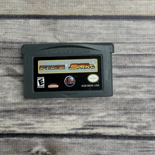 Spy Hunter Super Sprint GBA Cartridge Nintendo Game Boy Advance 2005 Tested