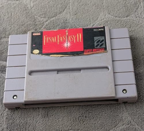 Final Fantasy II 2 Super Nintendo SNES RPG 1991 - Authentic Cartridge Only