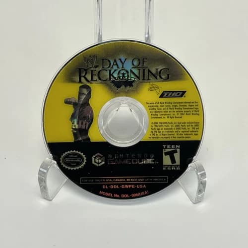 WWE: Day of Reckoning (Nintendo GameCube, 2004) Disc Only