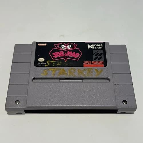 Joe & Mac (Super Nintendo SNES, 1992) Cart Cartridge Only Tested
