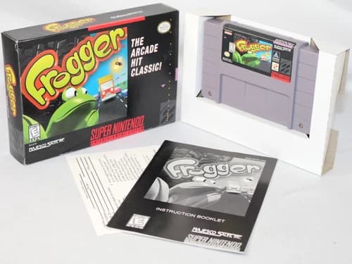 Frogger SNES Super Nintendo Complete CIB Great Condition w/ Reg! LAST SNES GAME!