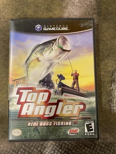 Top Angler Real Bass Fishing Nintendo GameCube CIB Tested