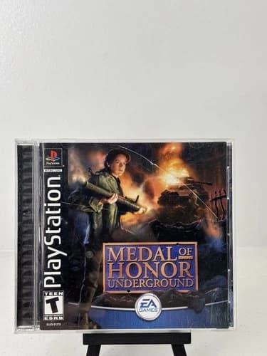 Medal of Honor Underground (Sony PlayStation 1,2000) PS1 Complete Tested&Works