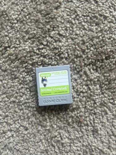 NINTENDO GAMECUBE ANIMAL CROSSING MEMORY CARD ONLY RARE WII DOL-008 OFFICIAL