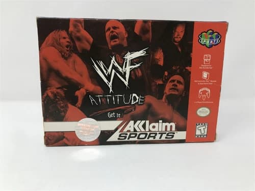 WWF Attitude - Nintendo 64 N64 - Complete In Box CIB