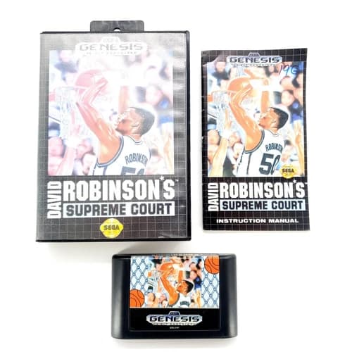 David Robinson's Supreme Court (Sega Genesis, 1992) Authentic Complete Tested