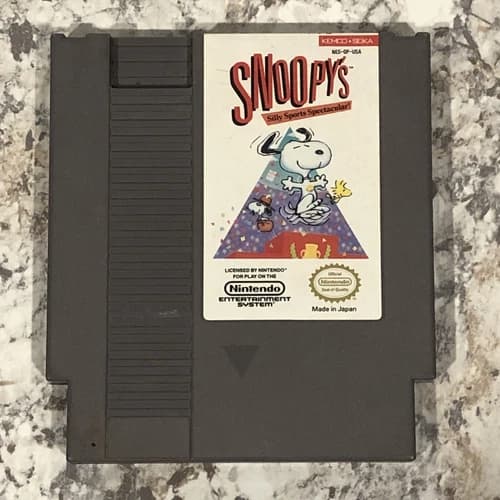 Nes Game Snoopy’s Silly Sports Spectacular Clean And Tested