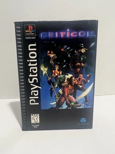 Criticom Long Box for Sony PlayStation 1 Complete CIB Tested and Working