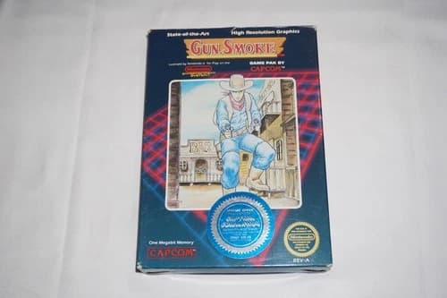Gun.Smoke (Nintendo NES) Complete in Box CIB