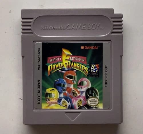 Mighty Morphin Power Rangers Nintendo Game Boy Authentic Excellent Condition