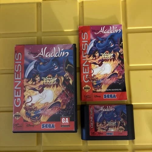 Disney's Aladdin (Sega Genesis, 1993) CIB, Tested