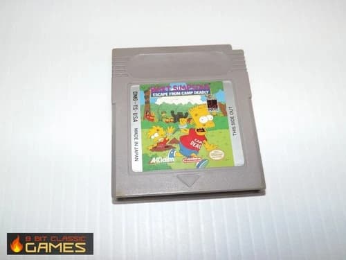 Bart Simpsons Escape from Camp Deadly - Nintendo Gameboy - FAST SHIPPING! 424a