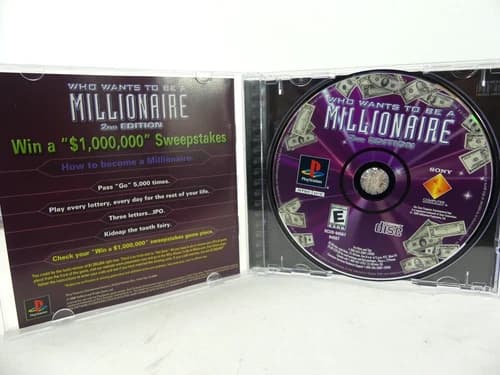 Who Wants to Be a Millionaire: 2nd Edition (Sony PlayStation 1 PS1) CIB Tested