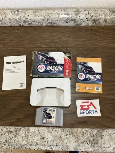 NASCAR 99 Nintendo 64 N64. CIB. All Inserts, Reg Card Manual, Box. See pictures!