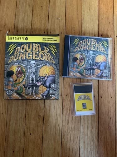 Double Dungeons TURBOGRAFX-16 1990 Complete CIB