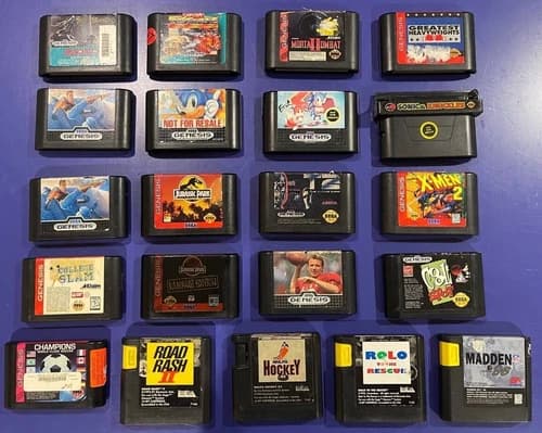 YOU PICK SEGA Genesis Games - Sonic Mortal Kombat Fighting - Cleaned & Tested
