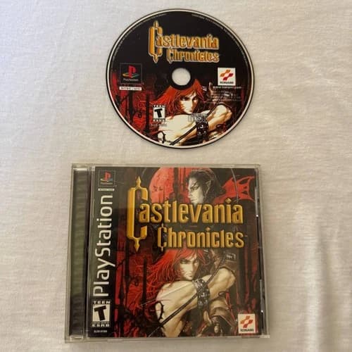 Castlevania Chronicles PS1 Game Disc Case Manual Konami PlayStation Complete CIB