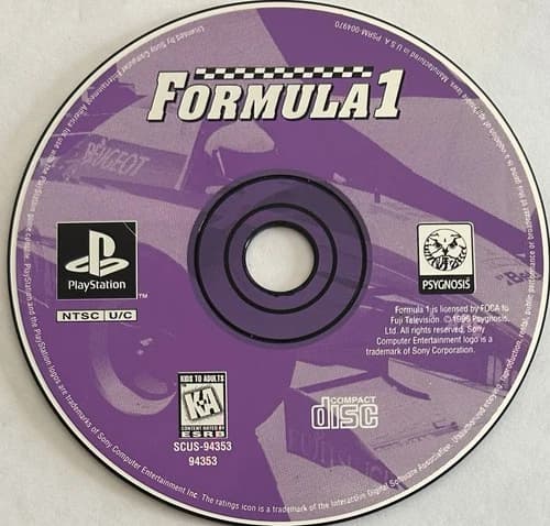 Formula 1 (Sony PlayStation 1, PS1) DISC ONLY | NO TRACKING | M1880