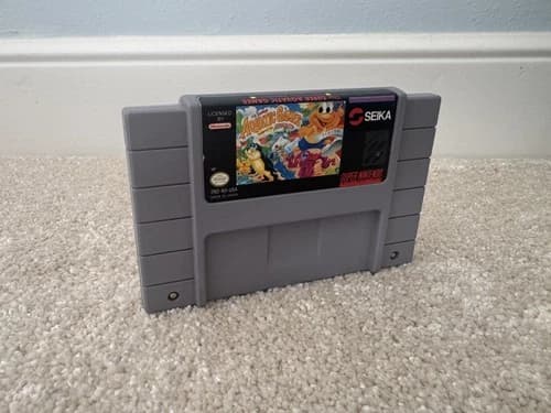 Super Nintendo SNES The Super Aquatic Games Video Game Tested Working