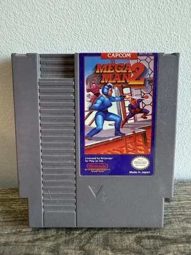 MEGA MAN 2 NES Nintendo Authentic Original Game CLEAN TESTED & Works