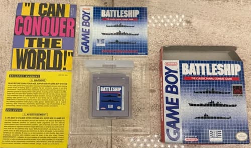 Battleship Game ( Nintendo Game Boy - Authentic CIB Complete! Great Condition