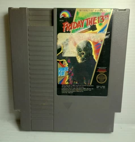Friday the 13th Nintendo NES 1988 Game Cartridge Only | Stickering