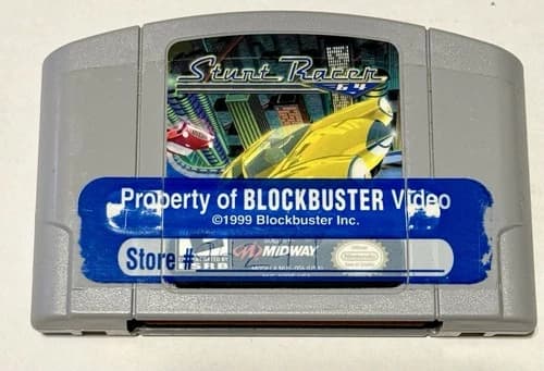 Stunt Racer 64 Nintendo N64 Authentic Tested Working Loose Cartridge