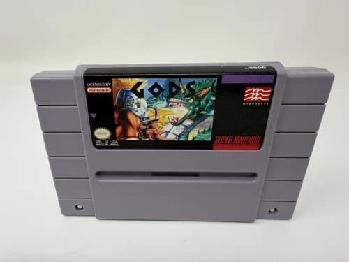 GODS : The Bitmap Brothers - Super Nintendo SNES Authentic Clean Tested