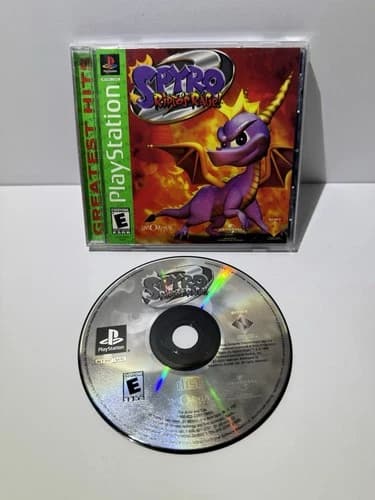 Spyro 2 Ripto's Rage PS1 PlayStation 1 Greatest Hits Complete In Box CIB Tested
