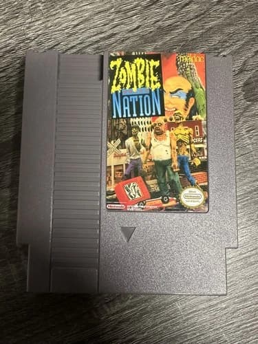 Zombie Nation Nintendo NES Cart NTSC