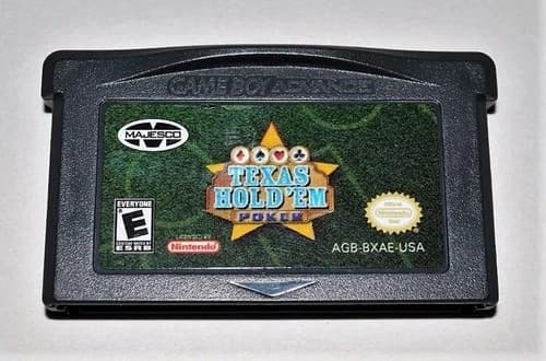 TEXAS HOLD 'EM POKER NINTENDO GAME BOY ADVANCE SP GBA