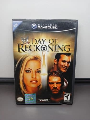 WWE: Day of Reckoning (Nintendo GameCube, 2004) Complete CIB Tested Working