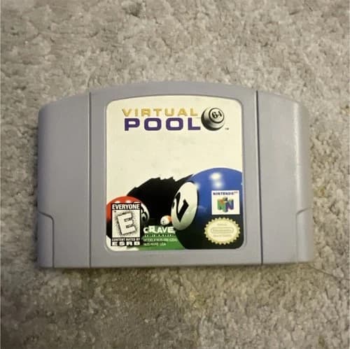 Crave Entertainment Virtual Pool 64 Nintendo 64 1998 Sports Pool NTSC-U/C