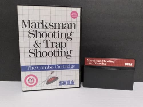 Sega Master System Marksman Shooting/Trap Shooting Authentic Game Cleaned Works