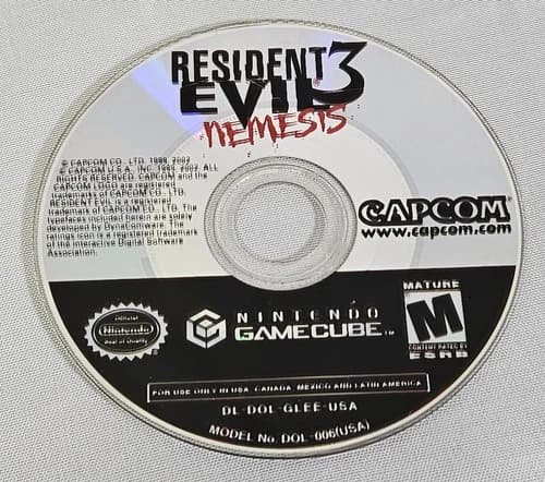 Resident Evil 3 Nemesis Nintendo GameCube DISC ONLY TESTED SEE PHOTOS